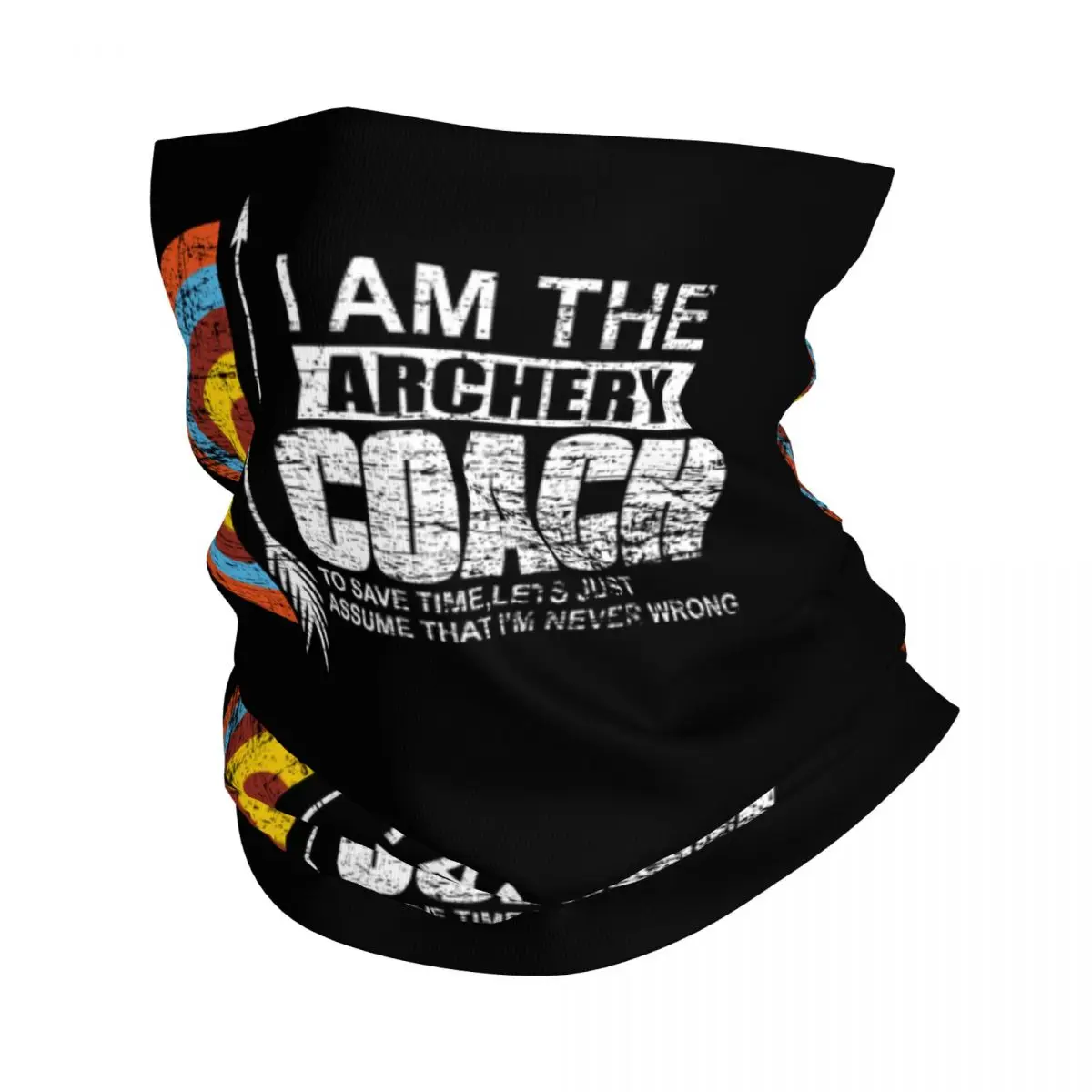 Archery Loving Bandana Neck Gaiter Windproof Face Scarf Cover Women Men Archer Headband Tube Balaclava