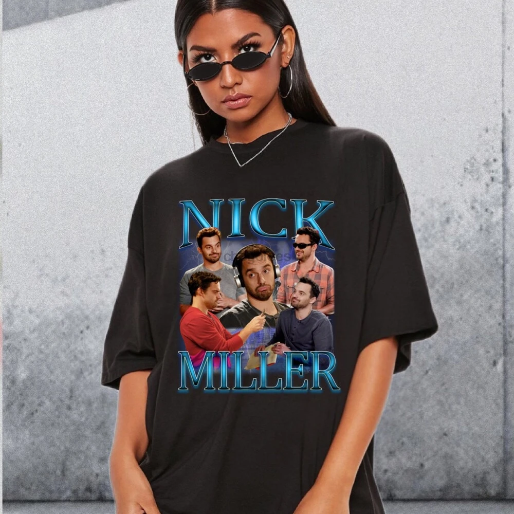 NICK MILLER Shirt Nick Miller Homage Vintage Tshirt Nick Miller Retro Fan Tees Nick Miller Retro 90s Sweater Nick Miller Merch G