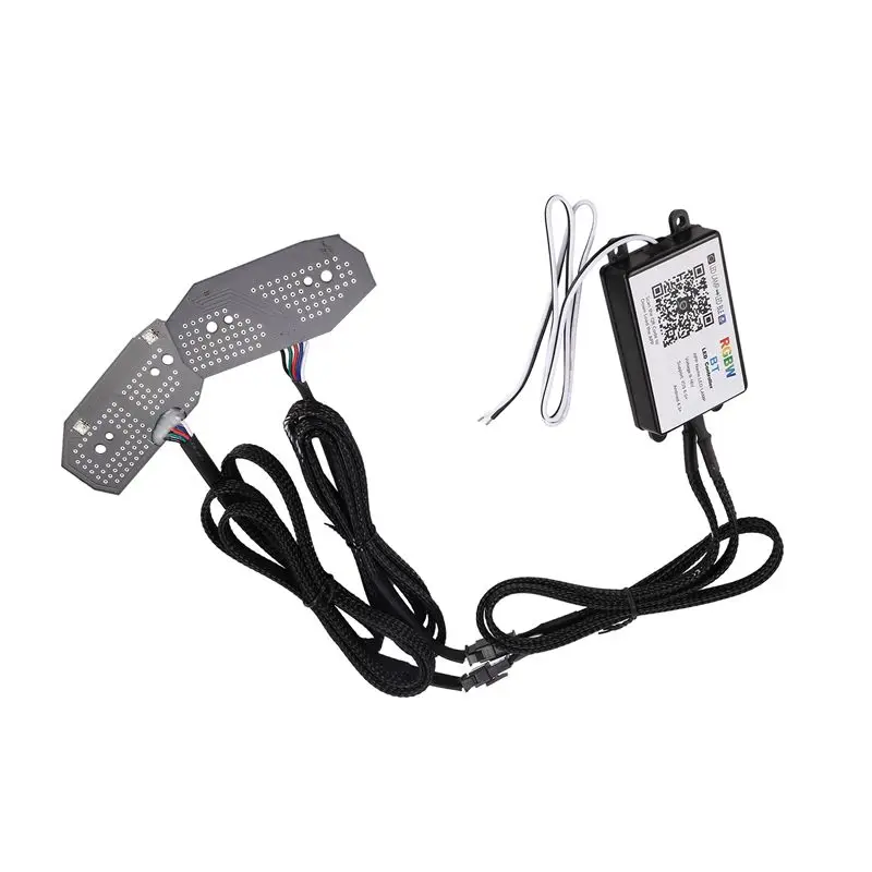 Bluetooth Control RGBW Multicolor LED DRL Board Light Kit Daytime Running Lights For Ford Mustang 2013-2014-A28K