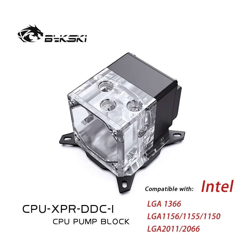 BYKSKI Pump+CPU Block Reservoir Combo Use for AMD RYZEN 3600 AM3 AM4 /INTEL1151 1150 X99 2011 PWM Radiator AURA SNYC CPU-XPR-DDC