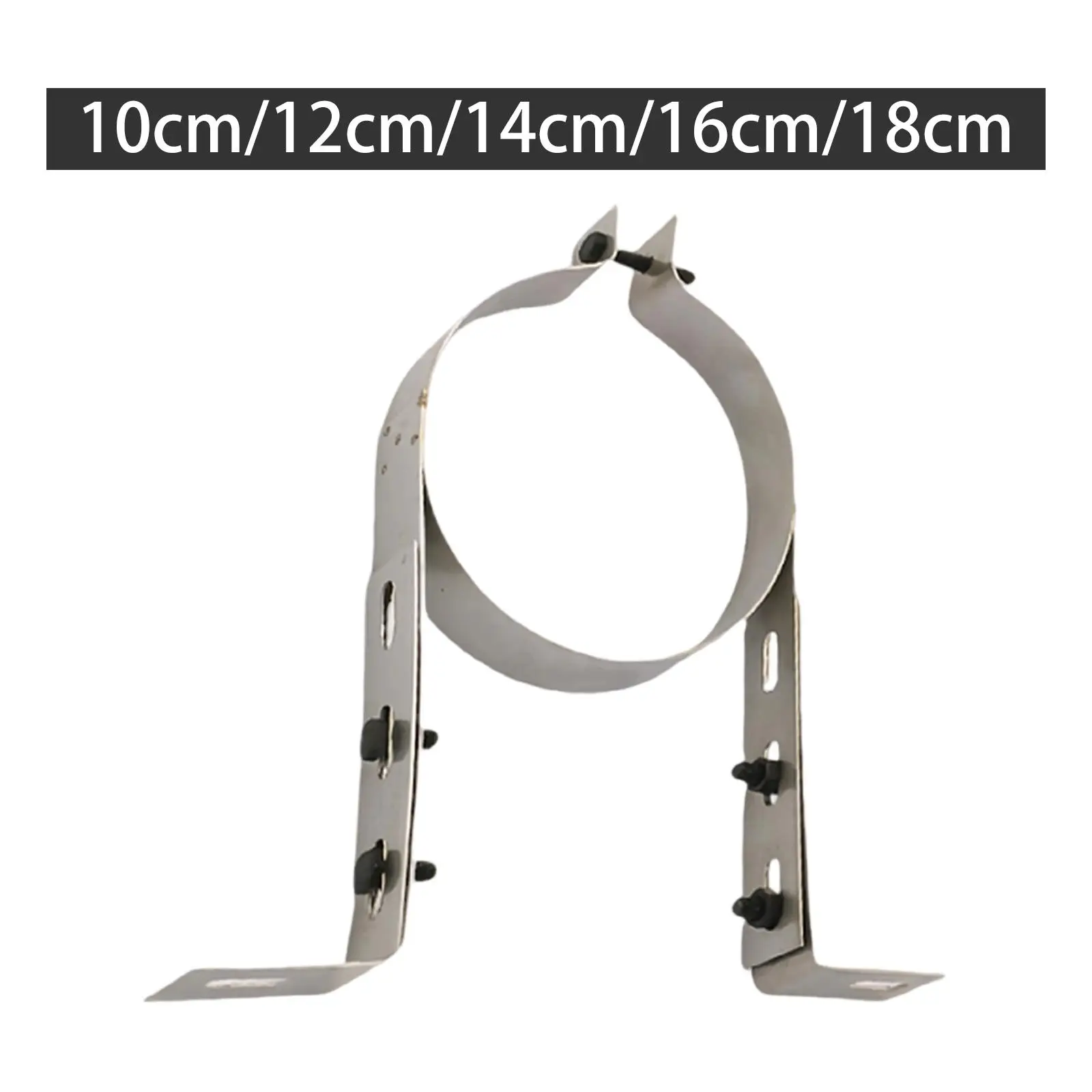 Heat Resistant Chimney Pipe Bracket Vent Wall Strap Adjustable Pipe Holder for Stove Portable Fireplace