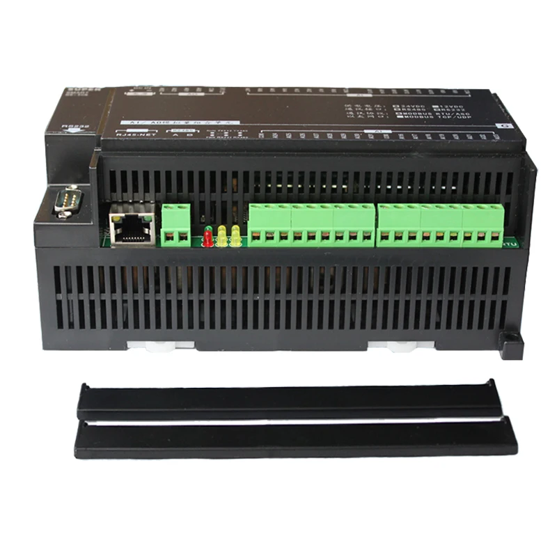 16 AI 12 DO Analog Input Digital Relay Output 232 485 Ethernet LAN TCPIP RJ45 Modbus RTU TCP DIN Rail Remote IO Controller T-403