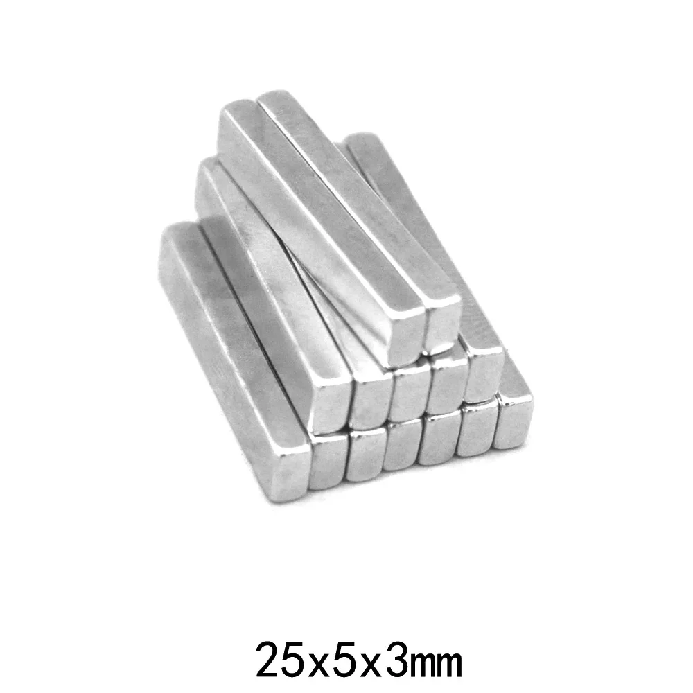 25X5X3 Block Strong Sheet  Magnet 25x5x3mm For Home Refrigerators, Offices DIY  25*5*3 mm