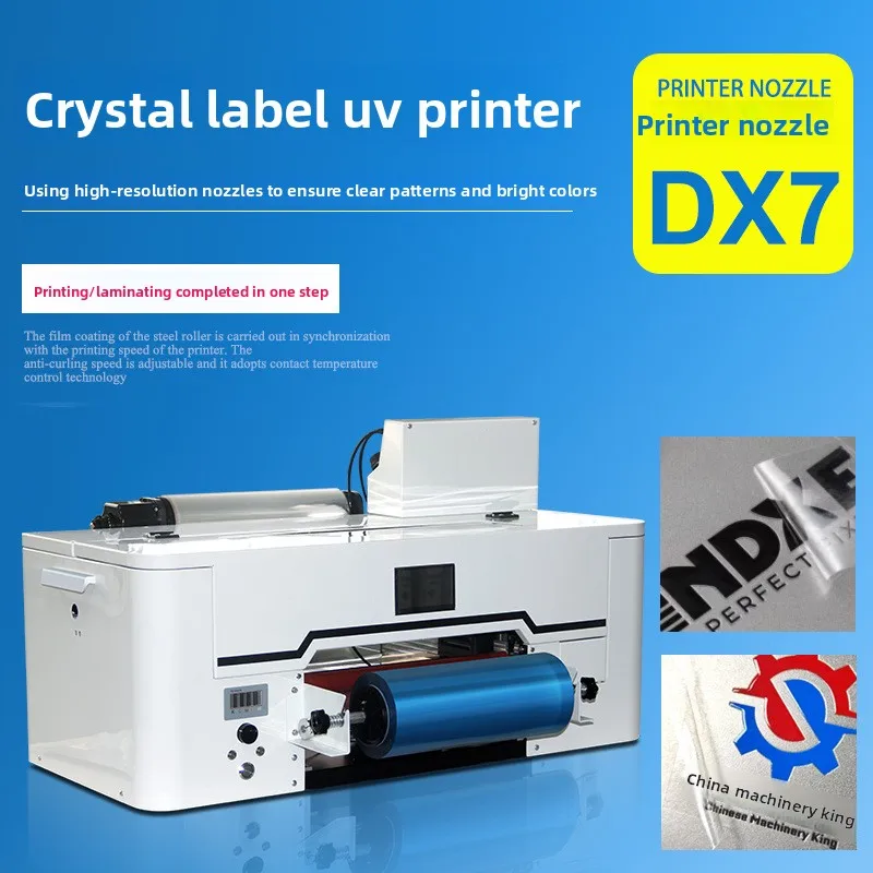 Digital UV Crystal Label Printer A3 DTF Thermal Transfer Sticker Printing Machine  Film Logo Printing Machine