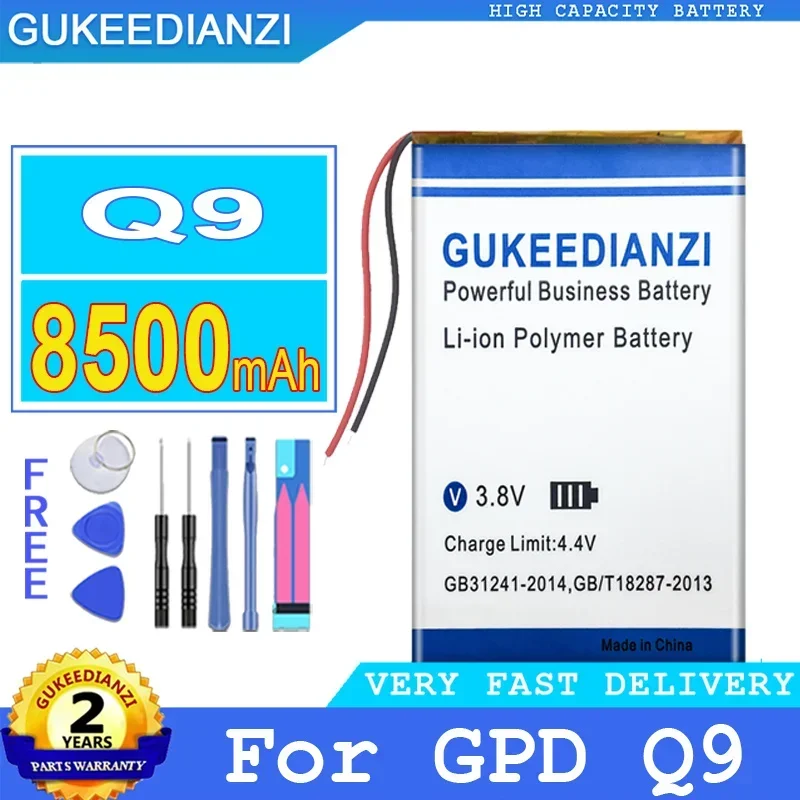 

Аккумулятор GUKEEDIANZI для GPD Q9, аккумулятор большой мощности, 8500mAh, Q 9