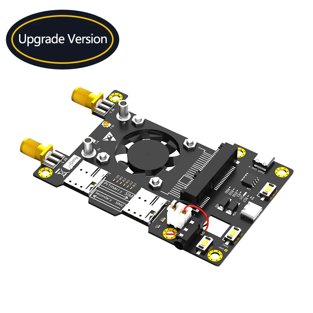 

3G/4G & LTE Base HAT for Raspberry/ Asus Tinker Board/ Samsung ARTIK /Rock64 Media/Liber computer board with cooler fan