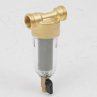 Multi-Purpose Brass Water Filter, Tap-Mounted Pre-Filtration System for Kitchen Faucet, Shower Head and Garden Hose
