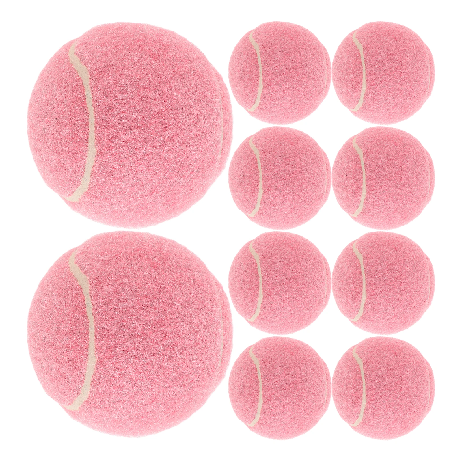 

12Pcs Lightweight Tennis Balls For Kids Beginner Practice Durable Elastic Training Ball Playground Youth Starter Player