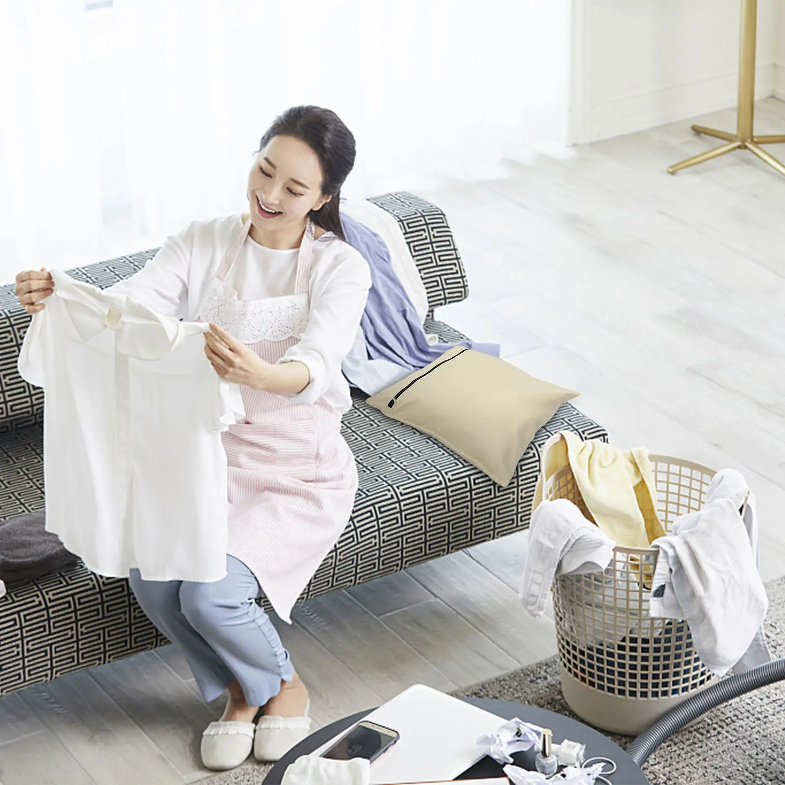 

Очень большая сумка для стирки для собак и домашних животных, безопасная для стиральных машин, из полиэстера, на молнии, быстросохнущая, для чистки.