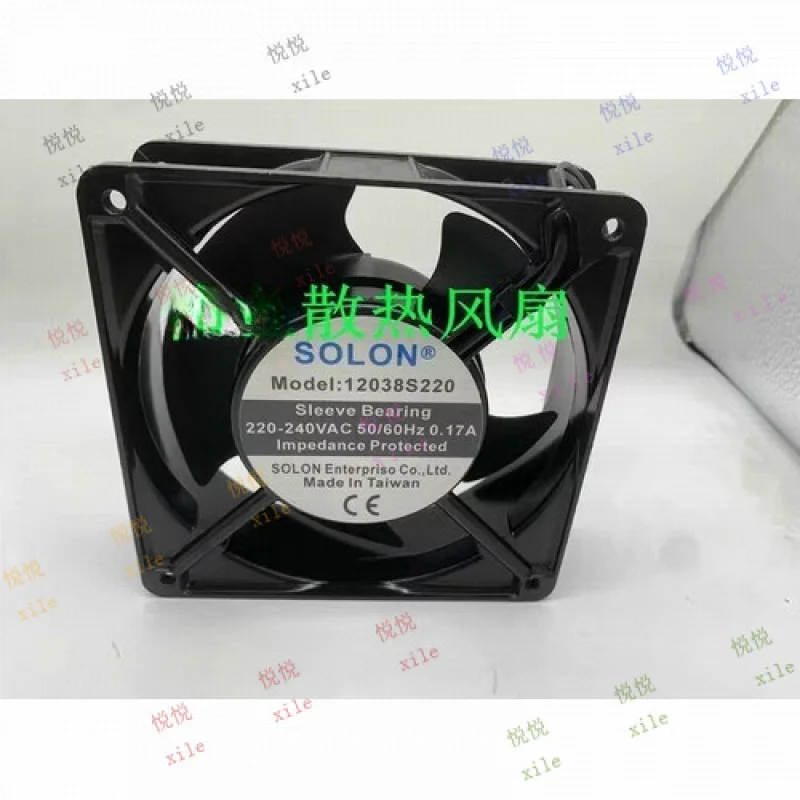 

L L ДЛЯ SOLON 12038S220 220-240 В 0,17 А 12 см 12038 2-проводной осевой вентилятор охлаждающий вентилятор