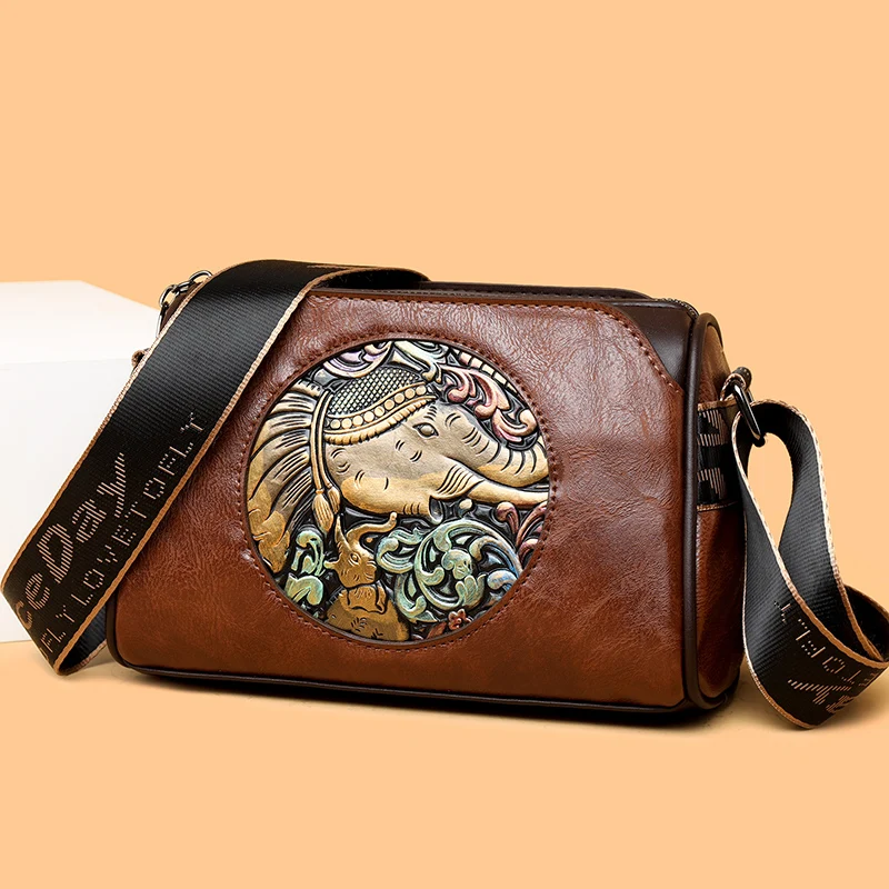 Retro Women\'s Shoulder Bags Hot Selling Women\'s Diagonal Straddle Bag Luxury Bag Designer Animal Embroidery Wallet Sac a Main