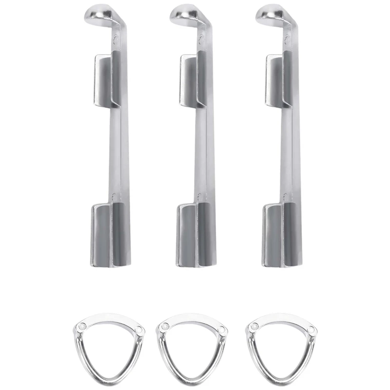 Billiard Cue Clamp 3 Pcs Pool Cue Tip Clamp Alloy Cue Stick Tip Repair Kit For Billiard Table Cue Tips Accessories