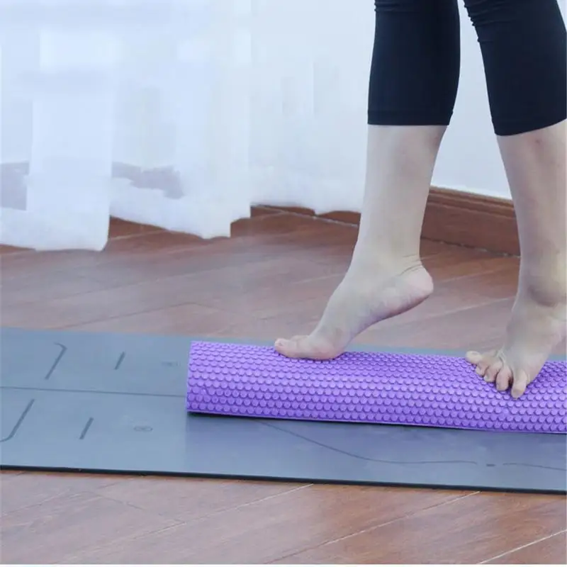 EVA Yoga Block Half Round Massage Foam Roller 30/45cm semi-Circular Foam Shaft Yoga Pilates Portable comfortable Massage Pillow