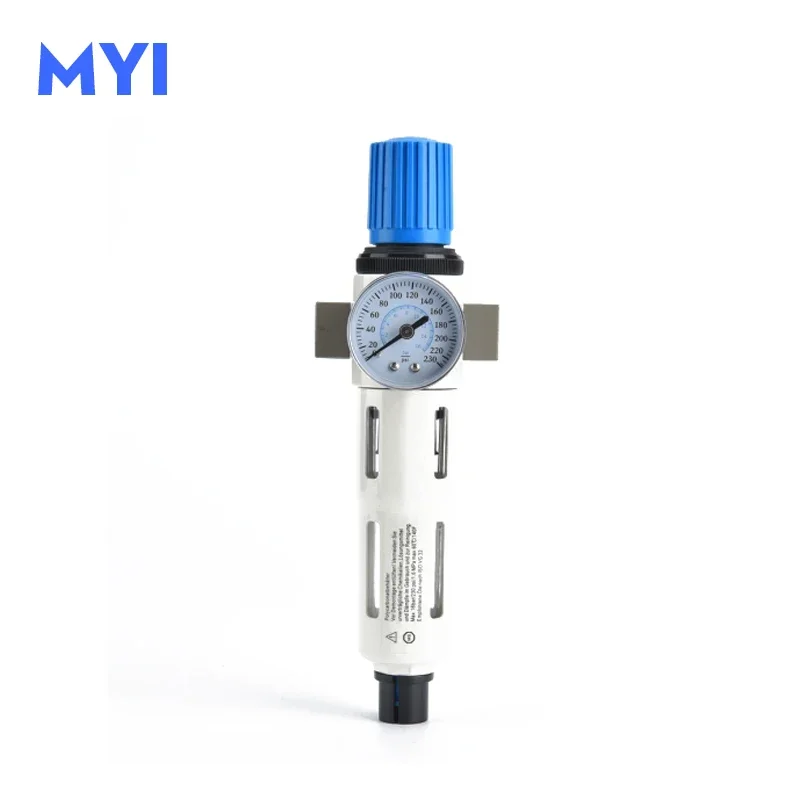 HLH LF LR LFR Type 1/8 1/4 3/8 1 Inch Air Filter Processor Water Oil Separator With Pressure Gauge LR-1/8-MINI LFR-3I8-MIDI