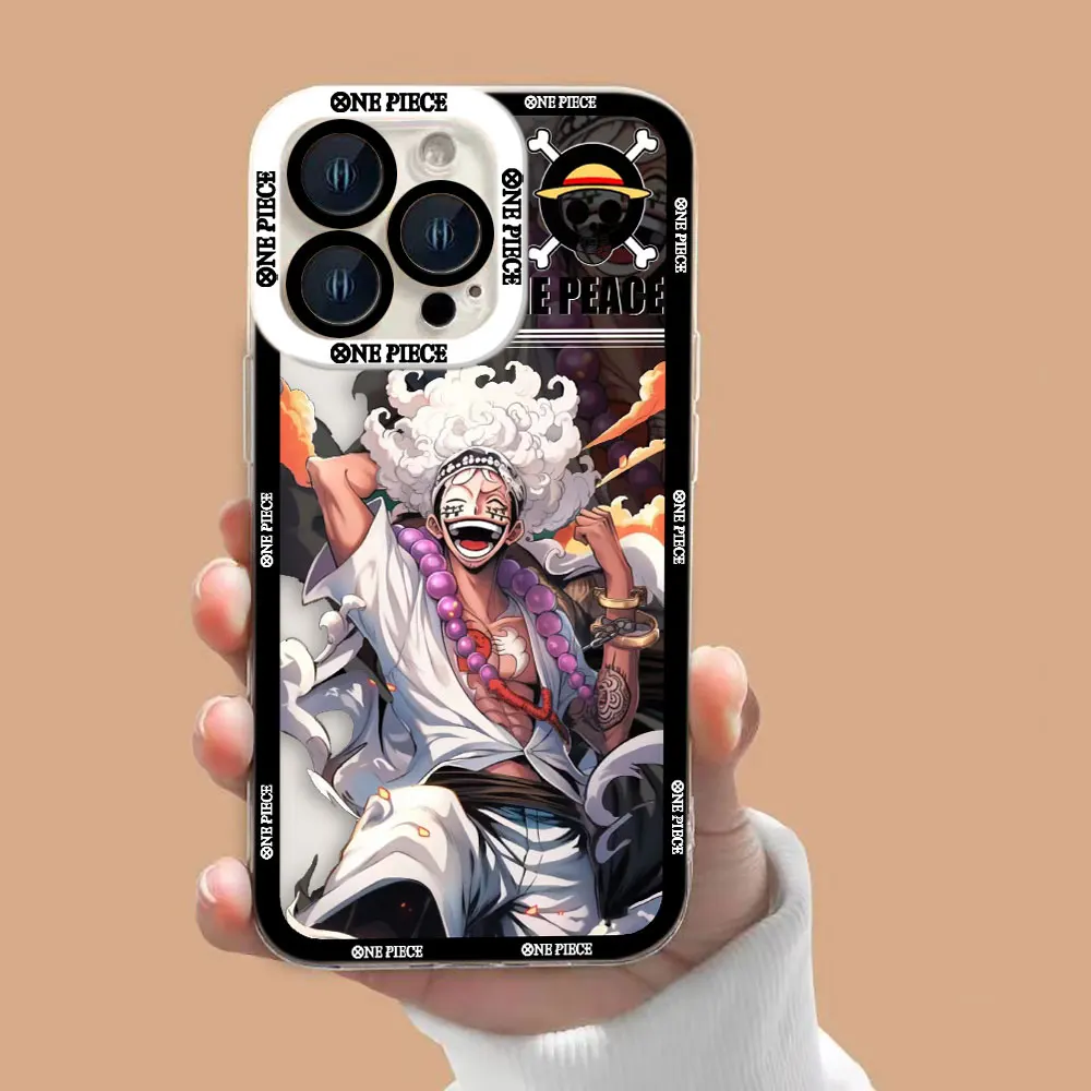 

One P-Piece Gear 5 Luffy Clear Phone Case For Redmi K40 K60 15C 14C 13C 13 12 12C 10 10C 10A 9 9C 9A 8 7 A1 A2 A3 A5 PLUS Cover
