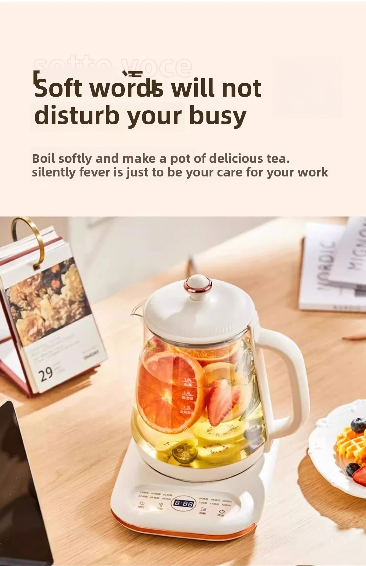 Pote de saúde doméstico multifuncional automático de temperatura constante 110v volts