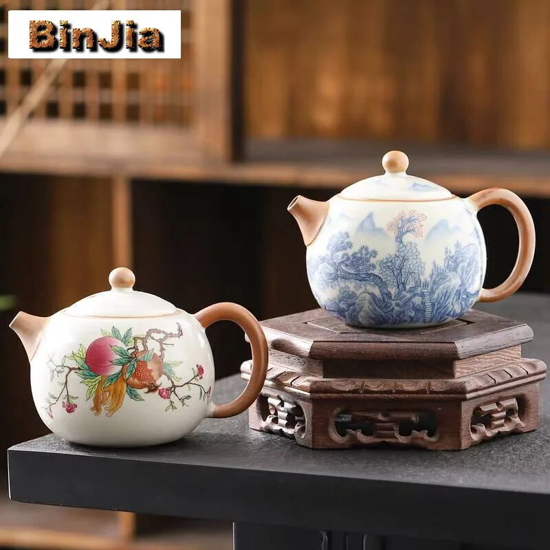 

220 мл Ru Kiln Xishi Pot бытовой керамический чайник для заваривания китайский кунг-фу чайный сервиз высококачественный крутой чайник чайный сервиз