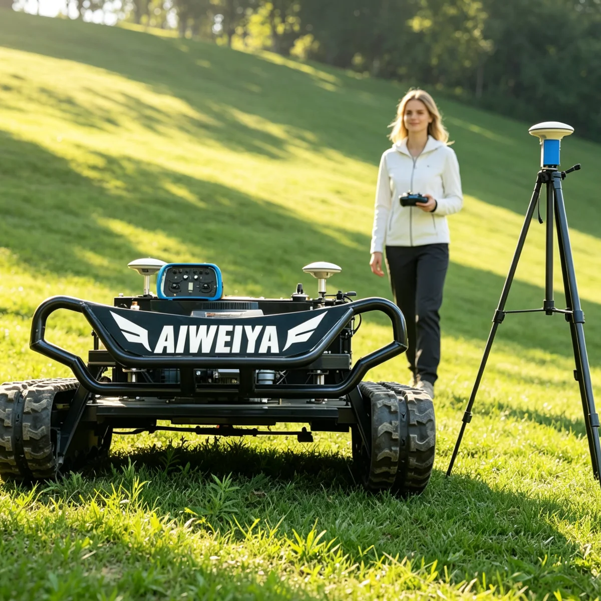 Customized Flail Mower Remote Control Robot Lawn Mower Petrol Lawn Mower For radio-controlled lawn mower