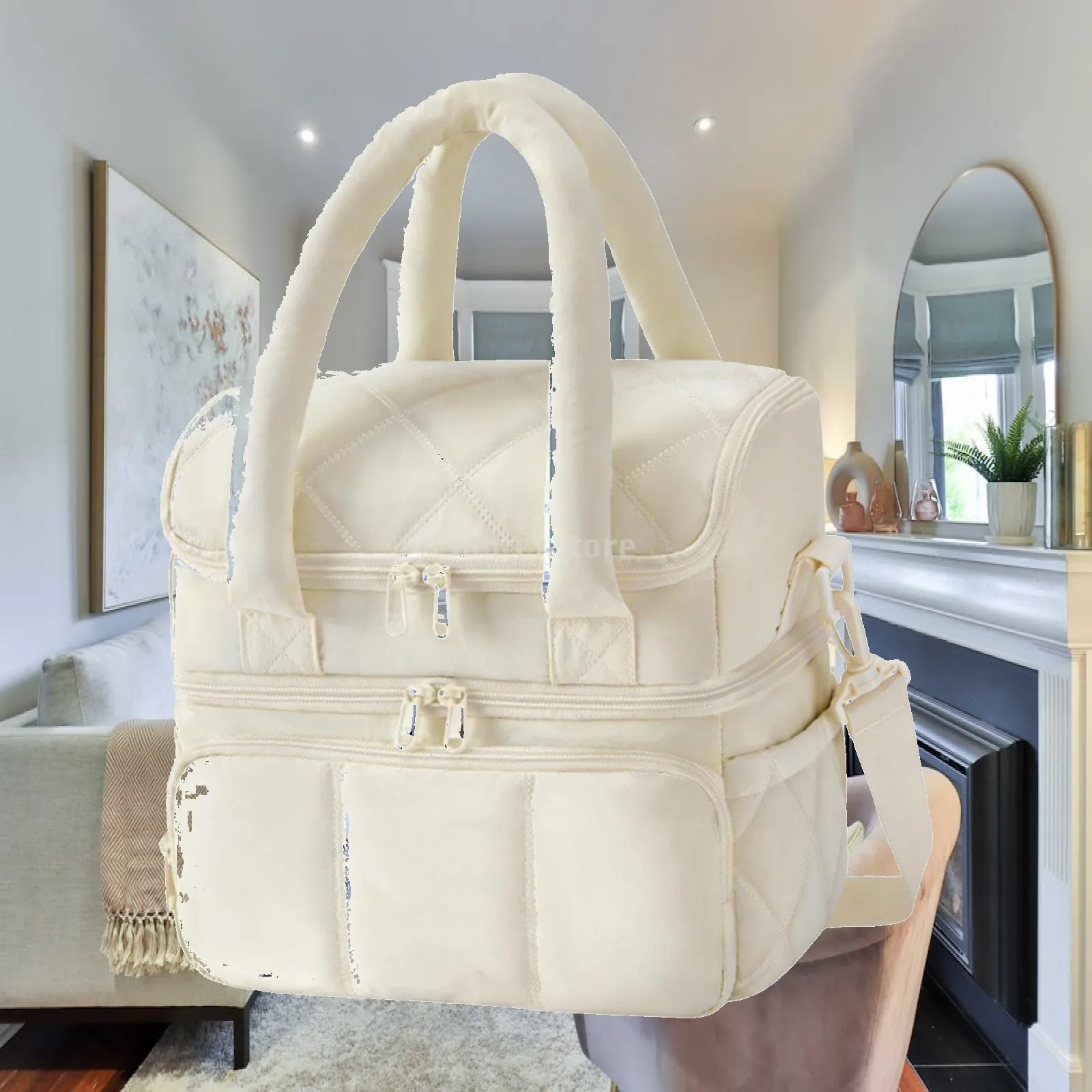 Lunch Box Container Cooler Handbag for Outdoor Sports Picnic Traveling