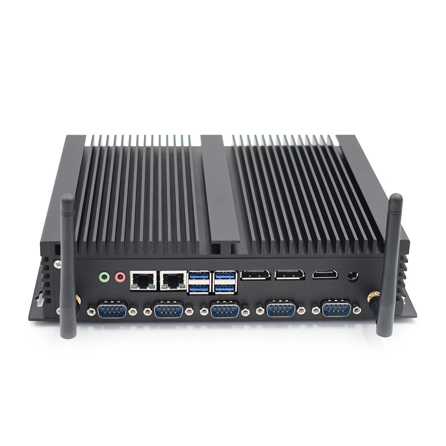 

Fanless Mini Pc Computer Core i7 8550U Desktop Computer RS232/485 COM 2 Lan Support Win 11/10 Industrial PC