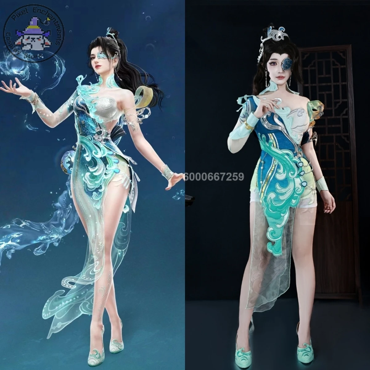

Game Naraka: Bladepoint Cosplay Chuyun Jiuge: Lady of The Xiang River Costume Anime Valda Cui Role Playing Dress for Women Adult