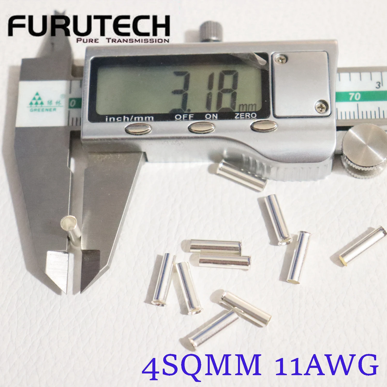 Furukawa originele FURUTECH Alpha niet-magnetische GS audiofiele auto home audio druk draad rode koperen buis zilveren terminal Harnas