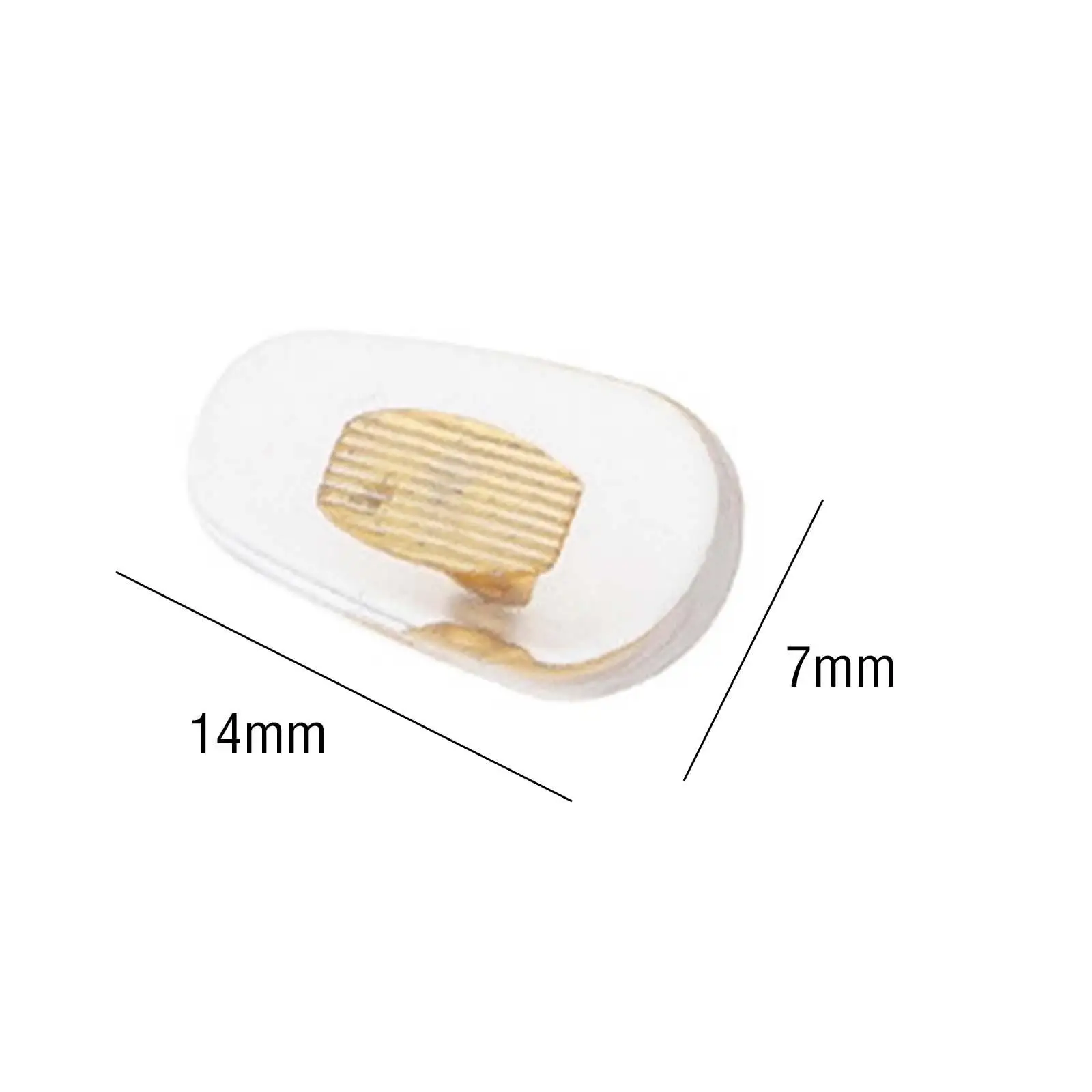 Replacement Nose Pads for Glasses Soft Silicone Oval Easy Install Practical Repair Kit for All Types of Eyewear