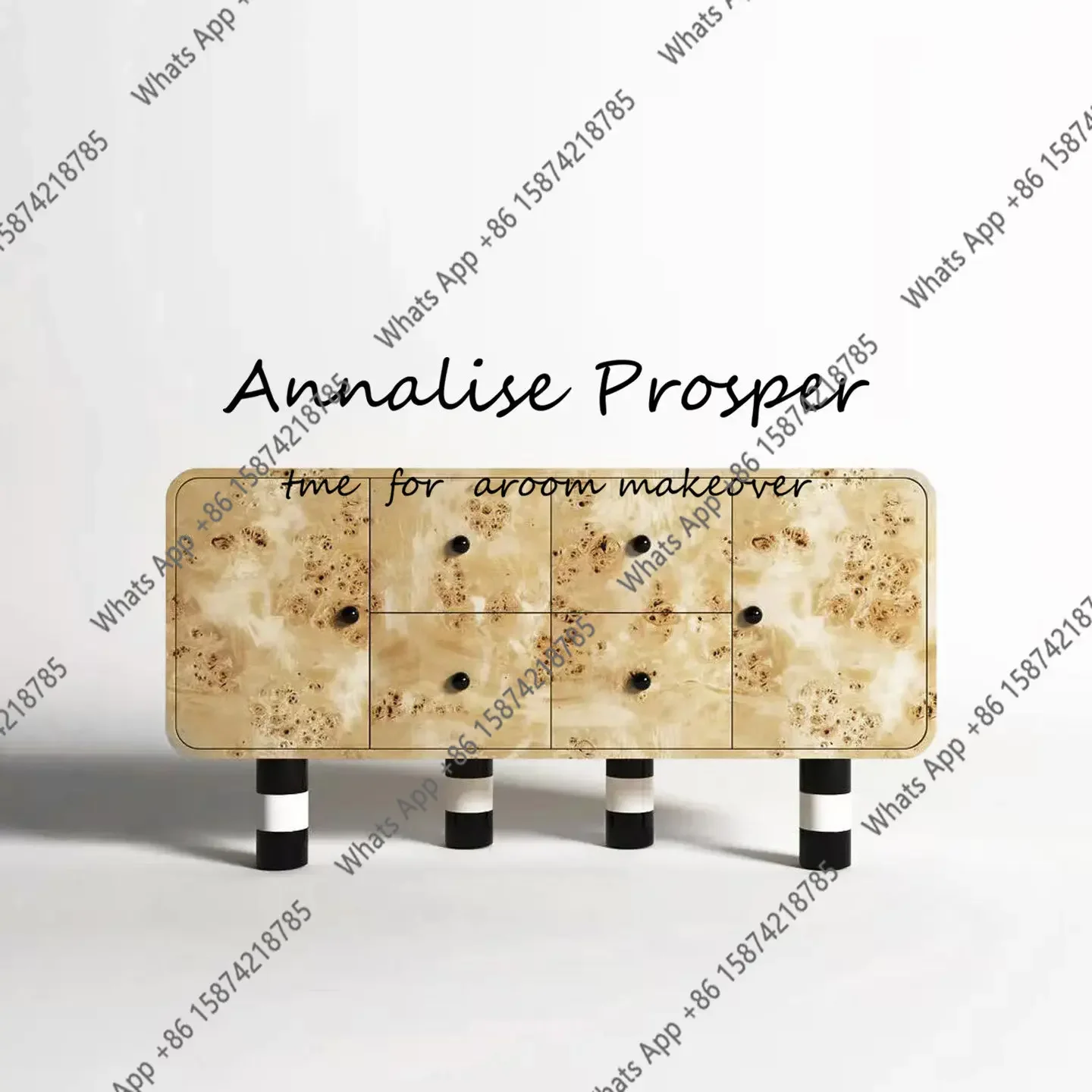 

J Medieval Tree Tumor Bark Solid Wood Dining Side Cabinet Retro Art Locker Home Living Room Table Entrance Cabinet