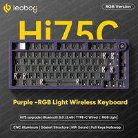NEW Leobog Hi75C Hi75C Pro Aluminum Wireless Mechanical Keyboard Kit Gaming Bluetooth 2.4G Wired Hotswap Gamer RGB Keyboard