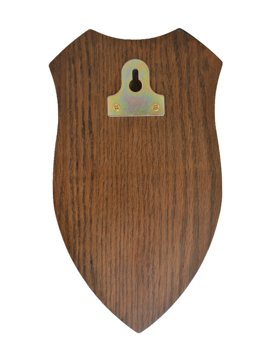 Deer Trophy Shield Roe Solid Oak Trophy Plate Buck Wooden Shields for Deer Trophies Plaque