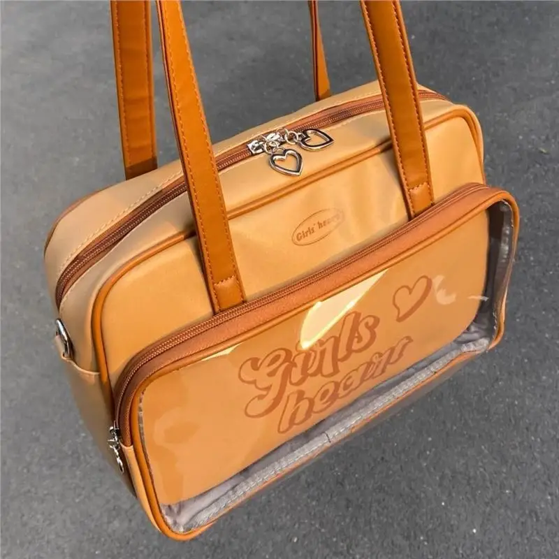 

Bag for Women American Retro Sports Pain Bag 2025 New Niche College Single Shoulder Crossbody Large Capacity Versatile Bag