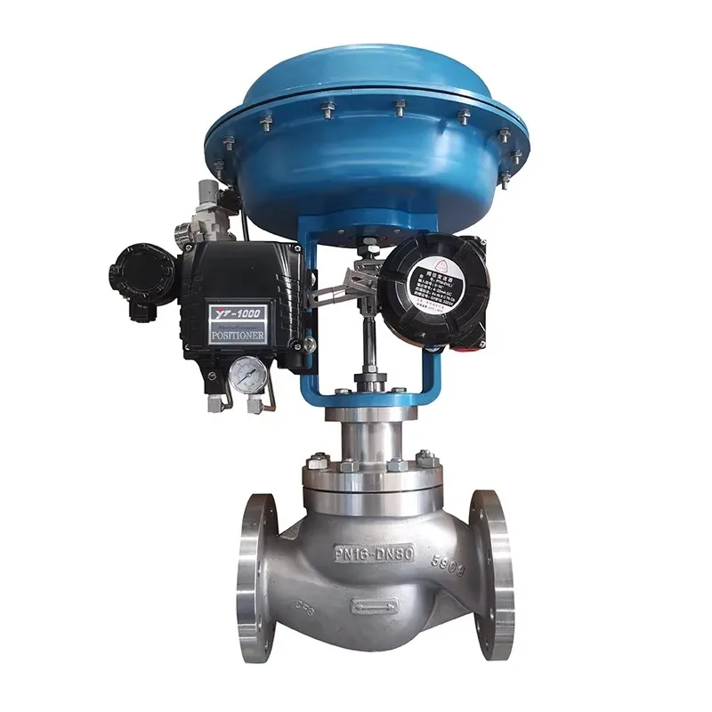 

Hot Sale Single Seated 4-20mA Positioner Pneumatic Flange Globe Valve Pneumatic Fluorine Lined Control Valve feedback