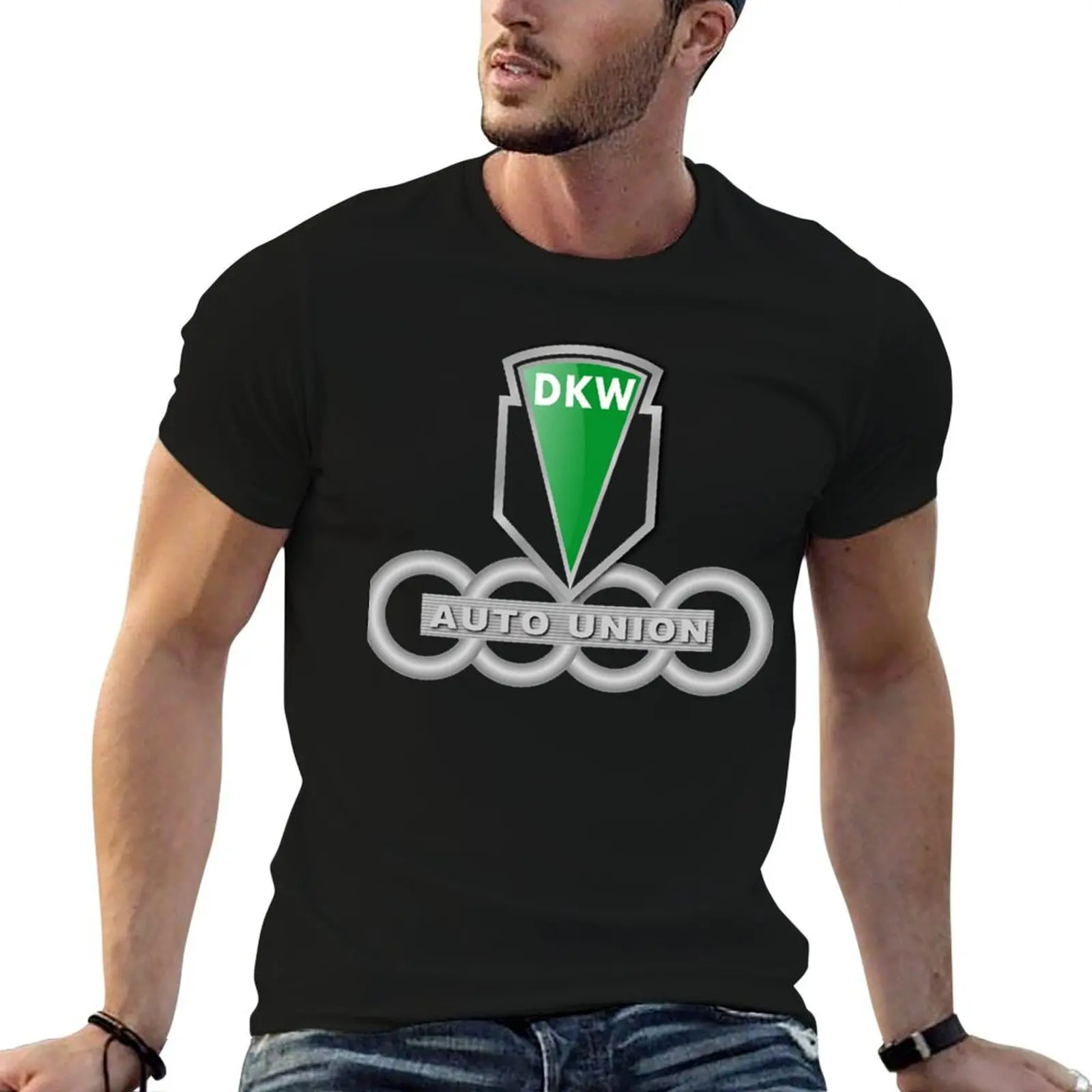 Camiseta dkw auto union para hombre, camiseta de diseñador para hombre, camiseta de algodón de alta calidad para hombre, camiseta 100% de algodón