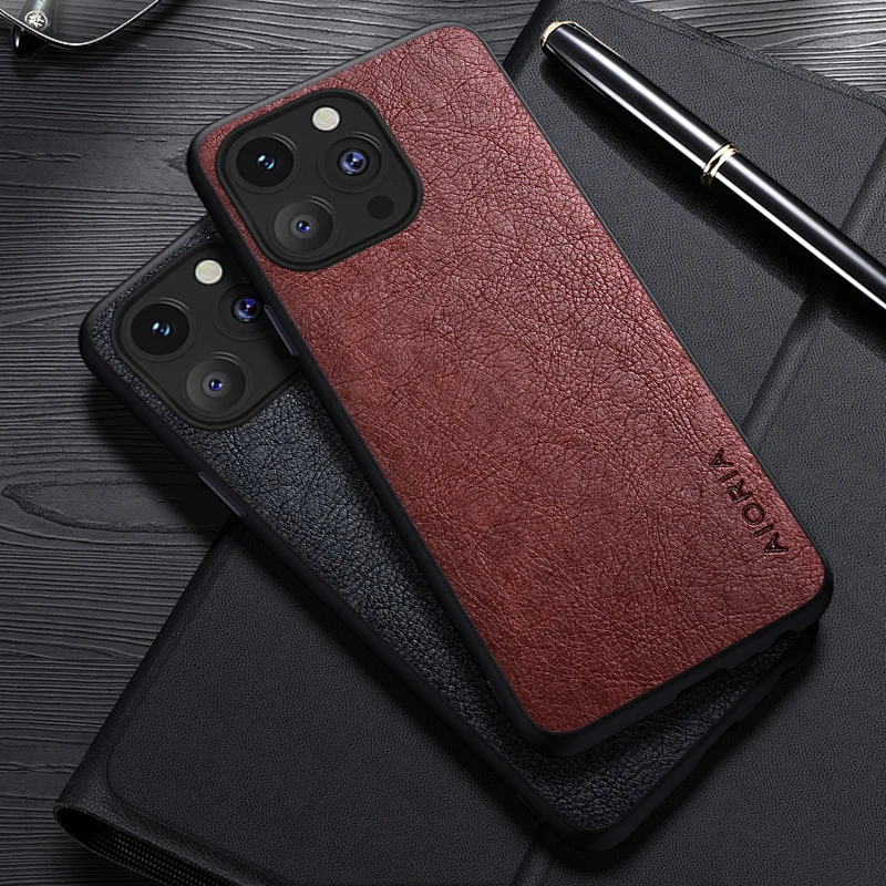 Fall Für IPhone 15 13 12 11 Pro Max 14 15 Plus 12 13 Mini Einfache Design Luxus Leder Business Abdeckung für IPhone 14 Pro Max Fall