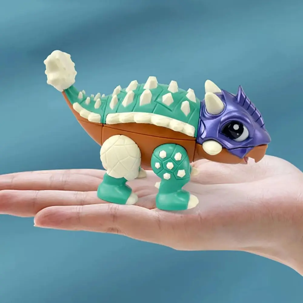 التعليمية Ankylosaurus Heterosexual ماجيك محاكاة تعلم ديناصور المكعب السحري متعة المهنية ديناصور على شكل الدوران #4