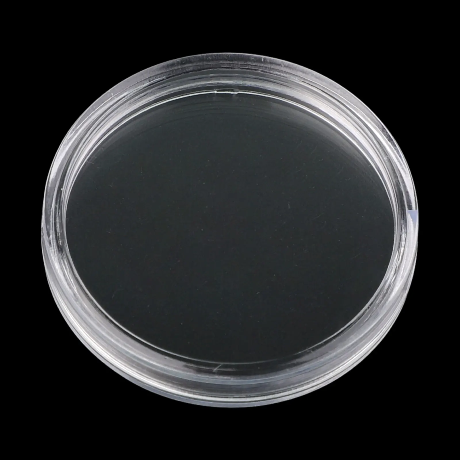 100pcs Clear 32mm Clear Plastic Coin Capsules Coin Holders Protector Cases Round Artware Display Boxes Household Storage Tools