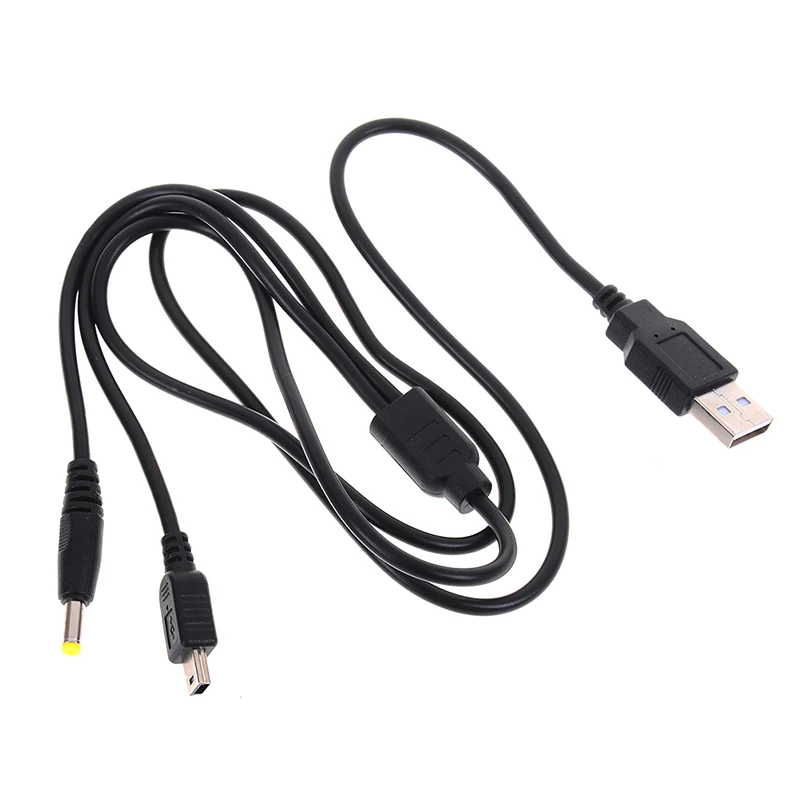 1pc 2-in-1 USB Data Cable / Charger Charging Lead for Psp 1000 / 2000 /3000 Playstation Portable Sony Video Games