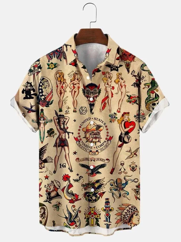 

Мужская гавайская пляжная рубашка с коротким рукавом, летняя одежда 2025 года, негабаритная повседневная уличная одежда с 3D принтом, новые топы, стильные поступления