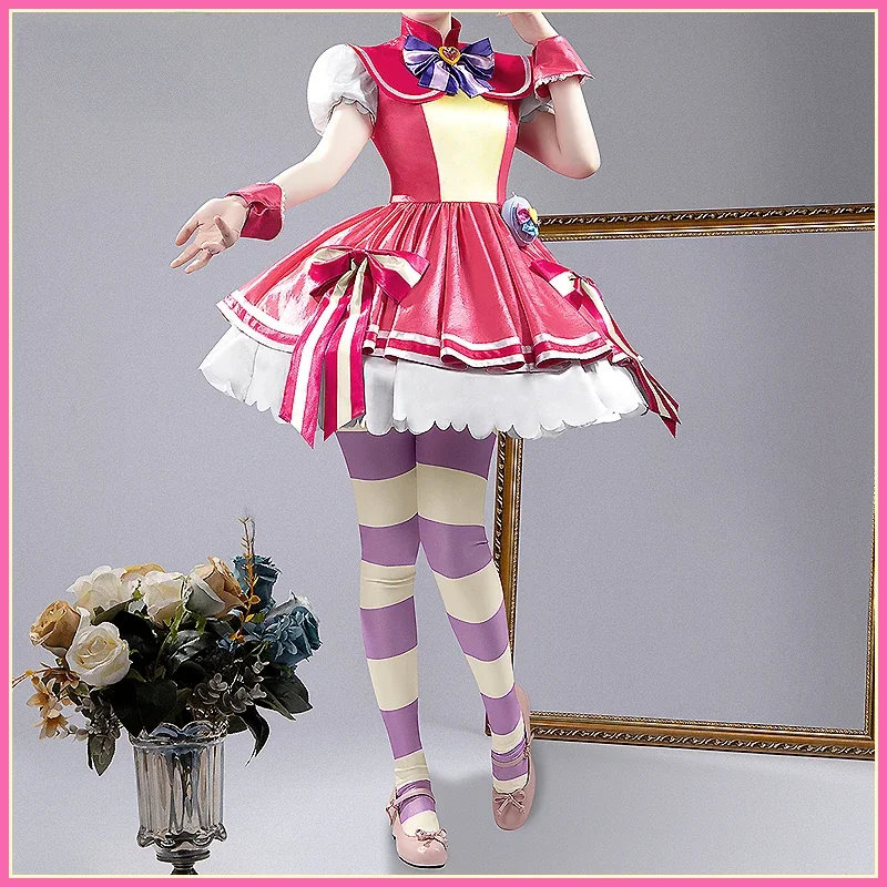 [Customized] Anime Wonderful Precure! Cure Wonderful Cosplay Costume Gorgeous Dress Lovely Uniform Halloween Party Women Outfit