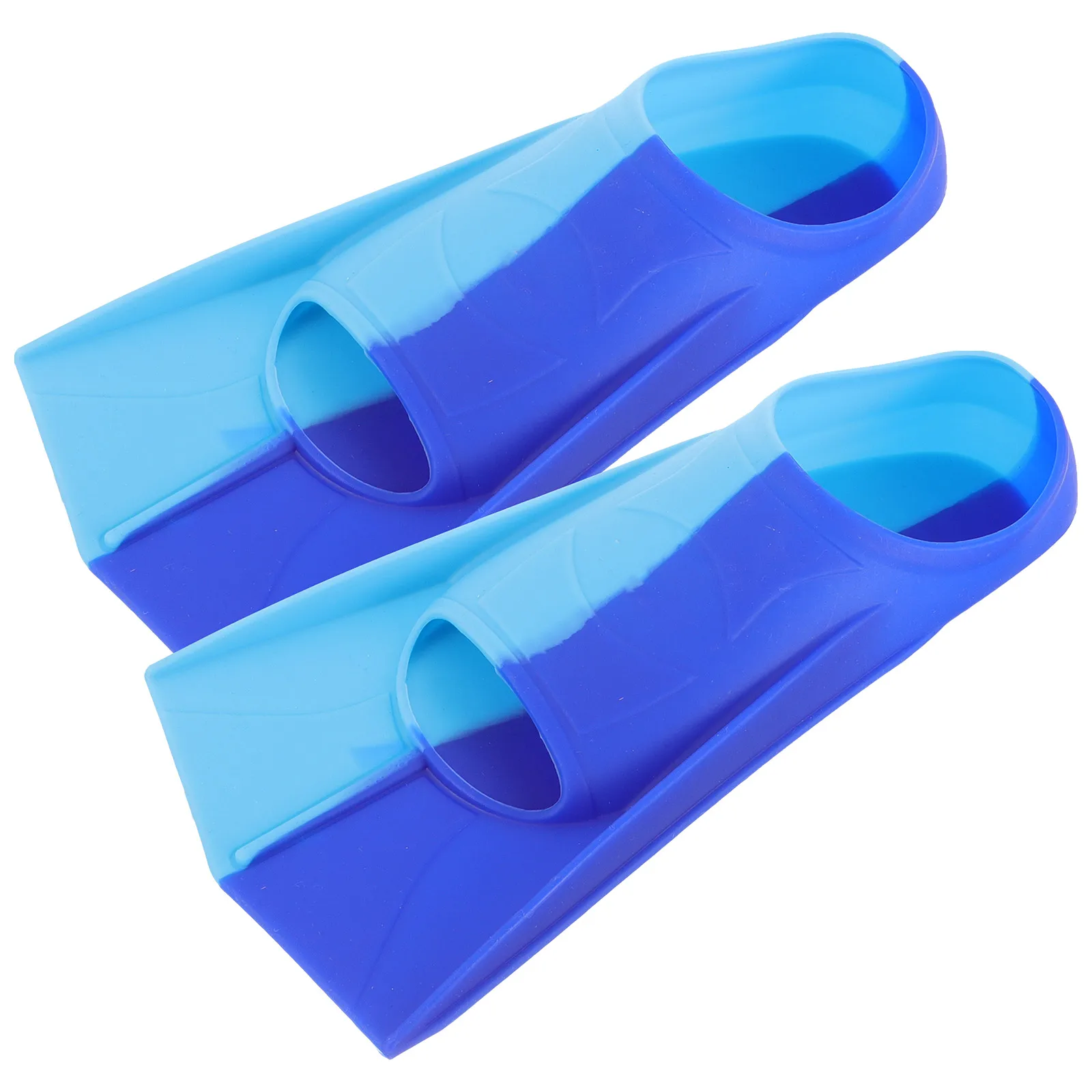 

1 Pair Silicone Swim Open Heel Adjustable Flippers Comfortable Diving Snorkeling For Travel Training Use Diving Swimming Fins