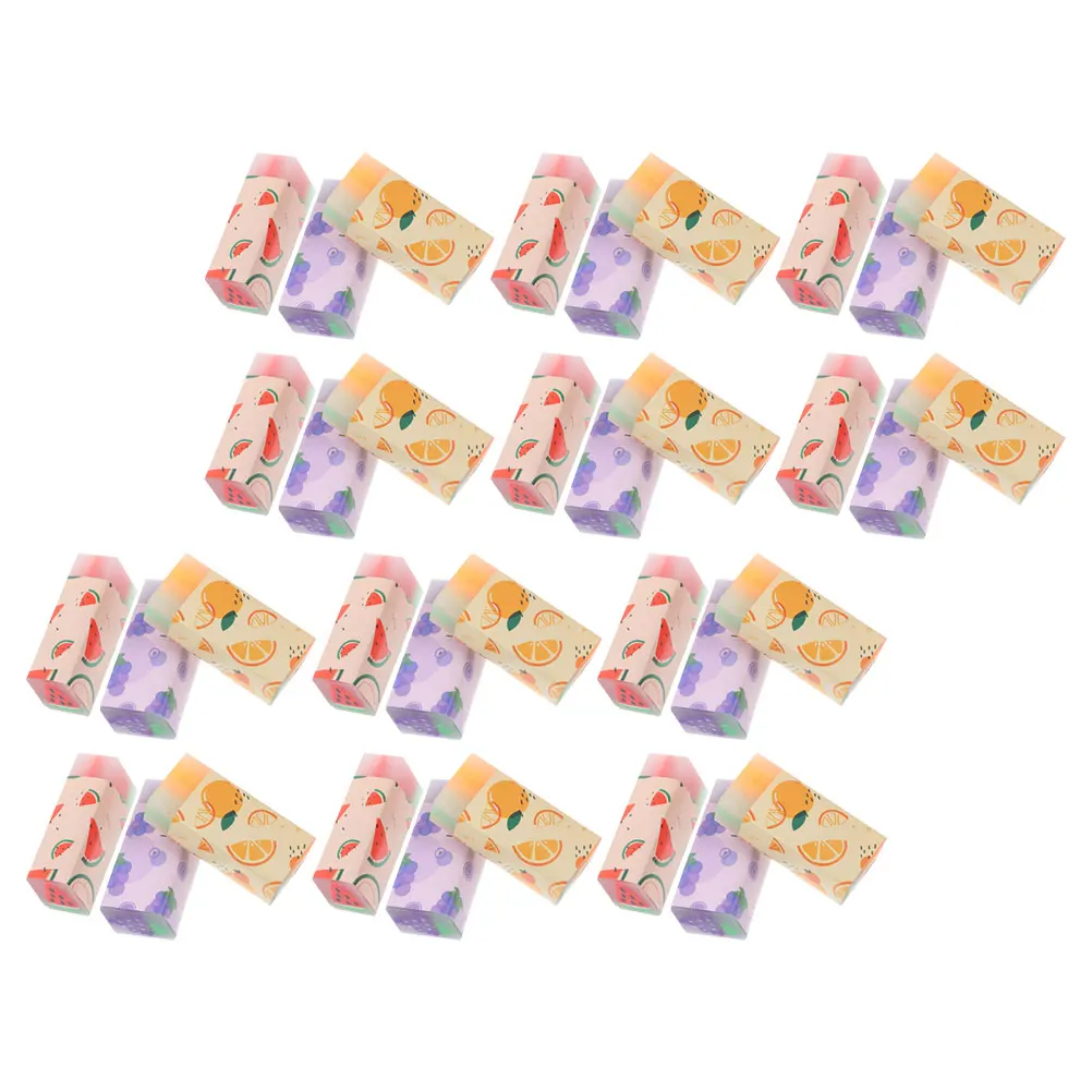 

36pcs Jelly Shaped Erasers Cute Kawaii S wich PVC Fruit Core School Office Supplies Multi Function Wear Resistant Mini Erasers