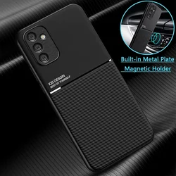 For Samsung Galaxy A70 Case Magnetic Car Holder Phone Cases Samsung A50 A20 A30 A50S A10S Shockproof Soft PU Leather Back Cover