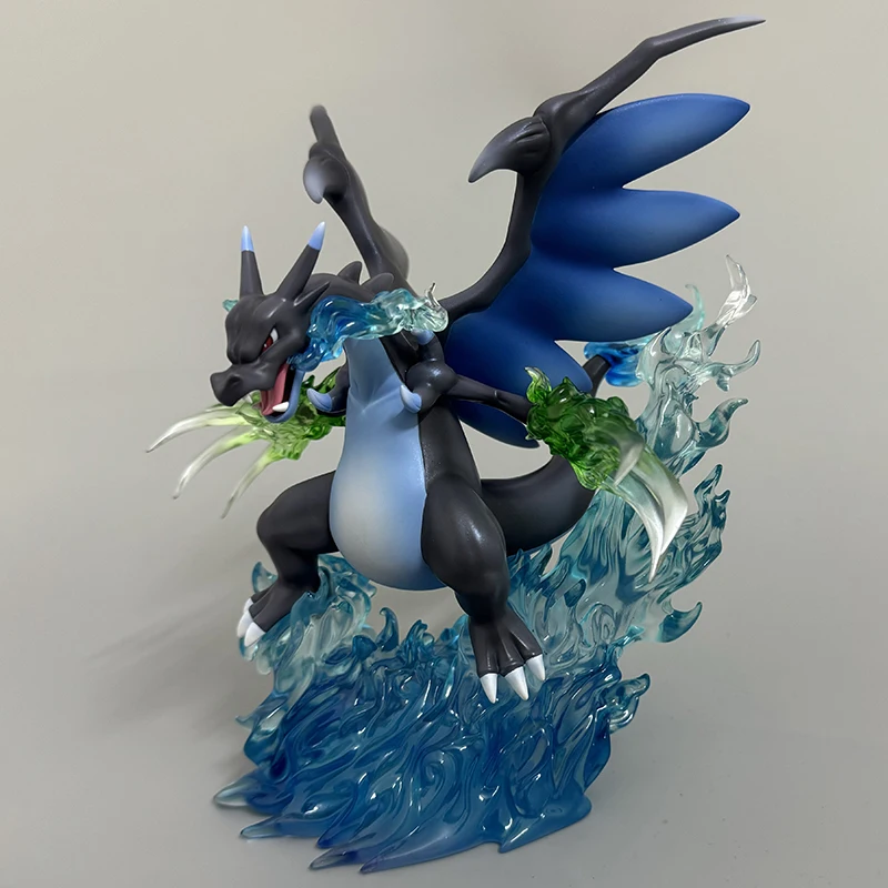 子供時代のフィギュア-四つ葉のクローバー-リザードン-x-ポケモン-gkモデルフィギュア-トレンドアニメ-tohoグッズ-ポケットモンスター