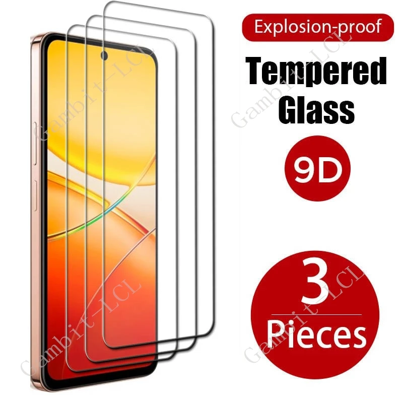 3PCS HD Original For Vivo Y37 Pro 5G Tempered Glass Protective ON VivoY37Pro Y37Pro V2354A 6.68