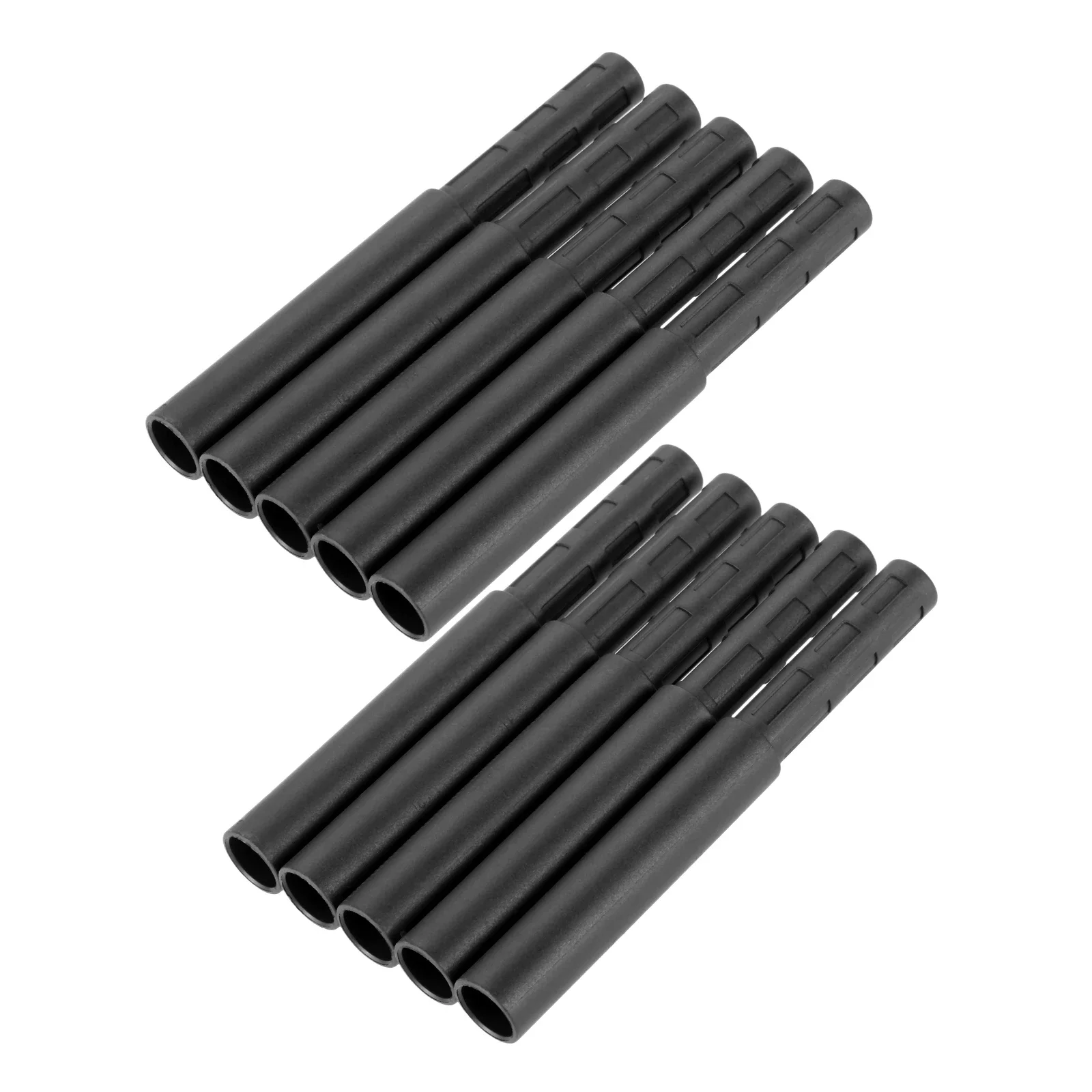 10Pcs Black Golf Club Carbon Fiber Extension Rods Kit Butt Extender Stick for Iron /Graphite Shaft Putter Golf Accessories 125mm