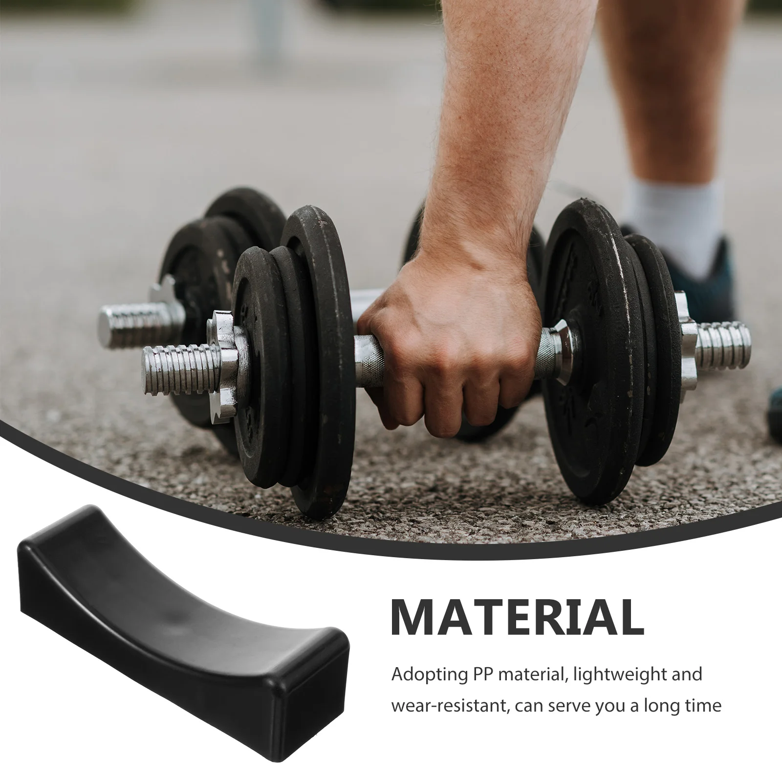 

4Pcs Dumbbell Holder Strong Bearing Capacity Stable Weight Stand Small Space Saving Durable Fitness Equipment Dumbbell Holder