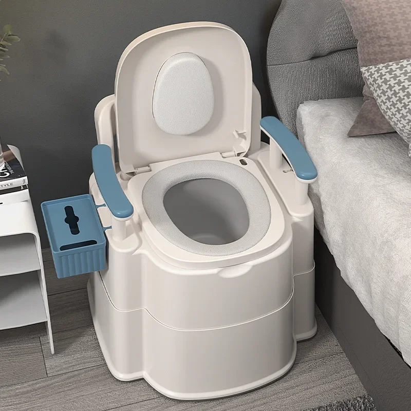 Elderly Toilet Portable Toilet Indoor Deodorant Portable Pregnant Patients Adults Elderly Bedpan Travel Outdoor Camping Use