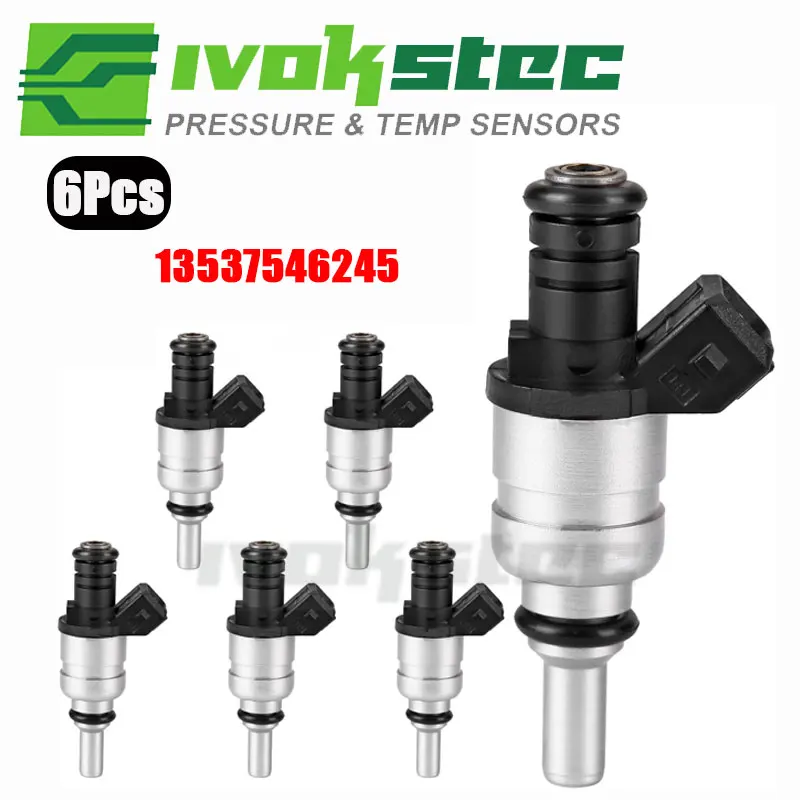 6PCS 13537546244 13641427240 Fuel Injector for BMW E36 E38 E39 E46 E60 E61 E83 E85 X3 Z3 Z4 320i 328i 520i 523i 525i 528i 728i