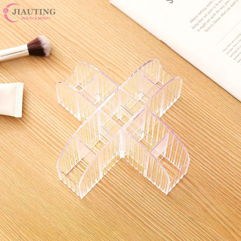 1Pack 9 Slot Clear Makeup Brush Lipstick Lip Gloss Organizer Perfect Storage Solution For Drawers And Vanities
