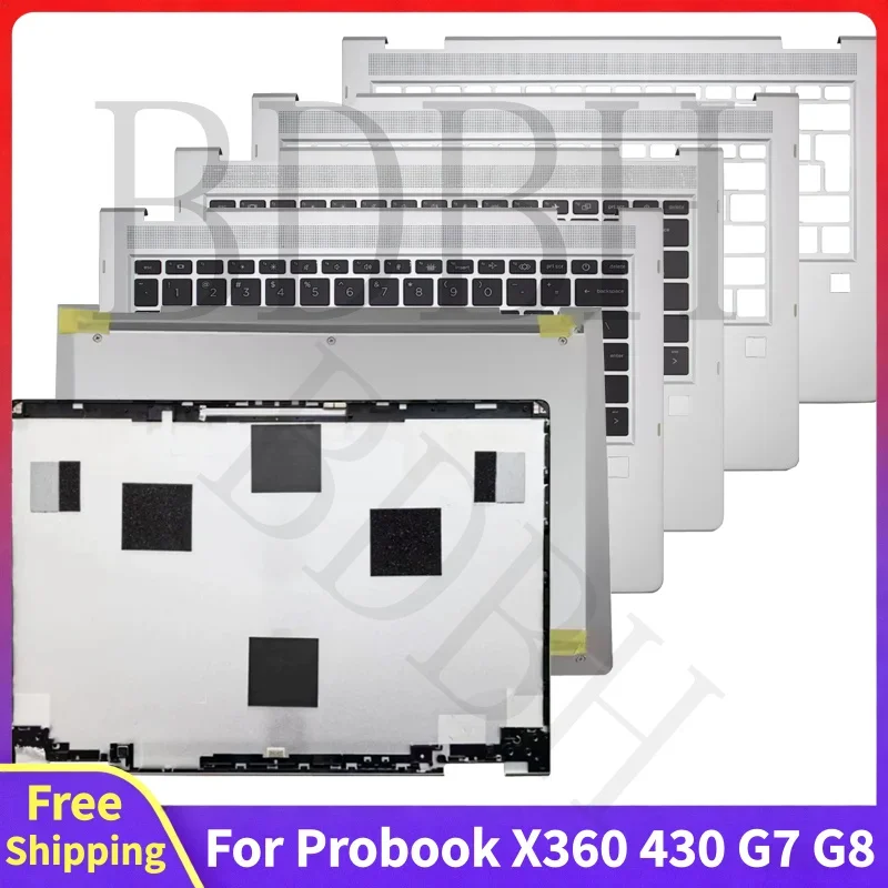 For ProBook X360 430 G7 G8 435 G7 G8 HSN-Q27C Replace Laptop Rear Lid Top Case Palmrest Bottom Case LCD Back Cover Accessories